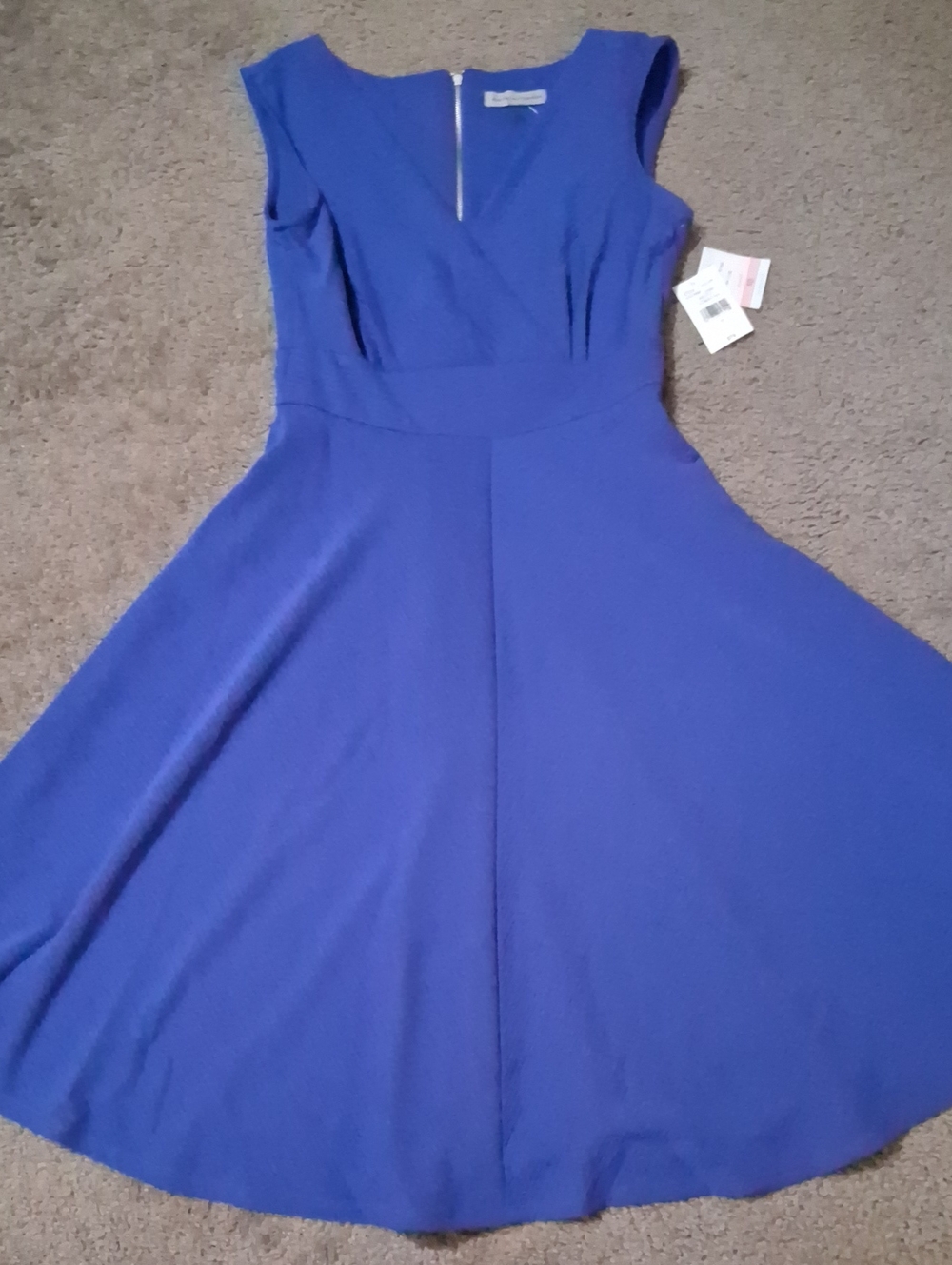 New Textured Fit-and-Flare Dress, Size 10, Danny & Nicole